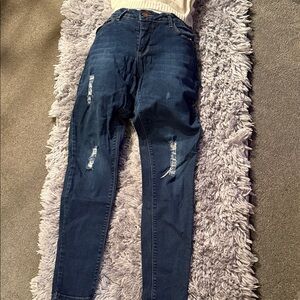 Classic Dark Blue Skinny Jeans